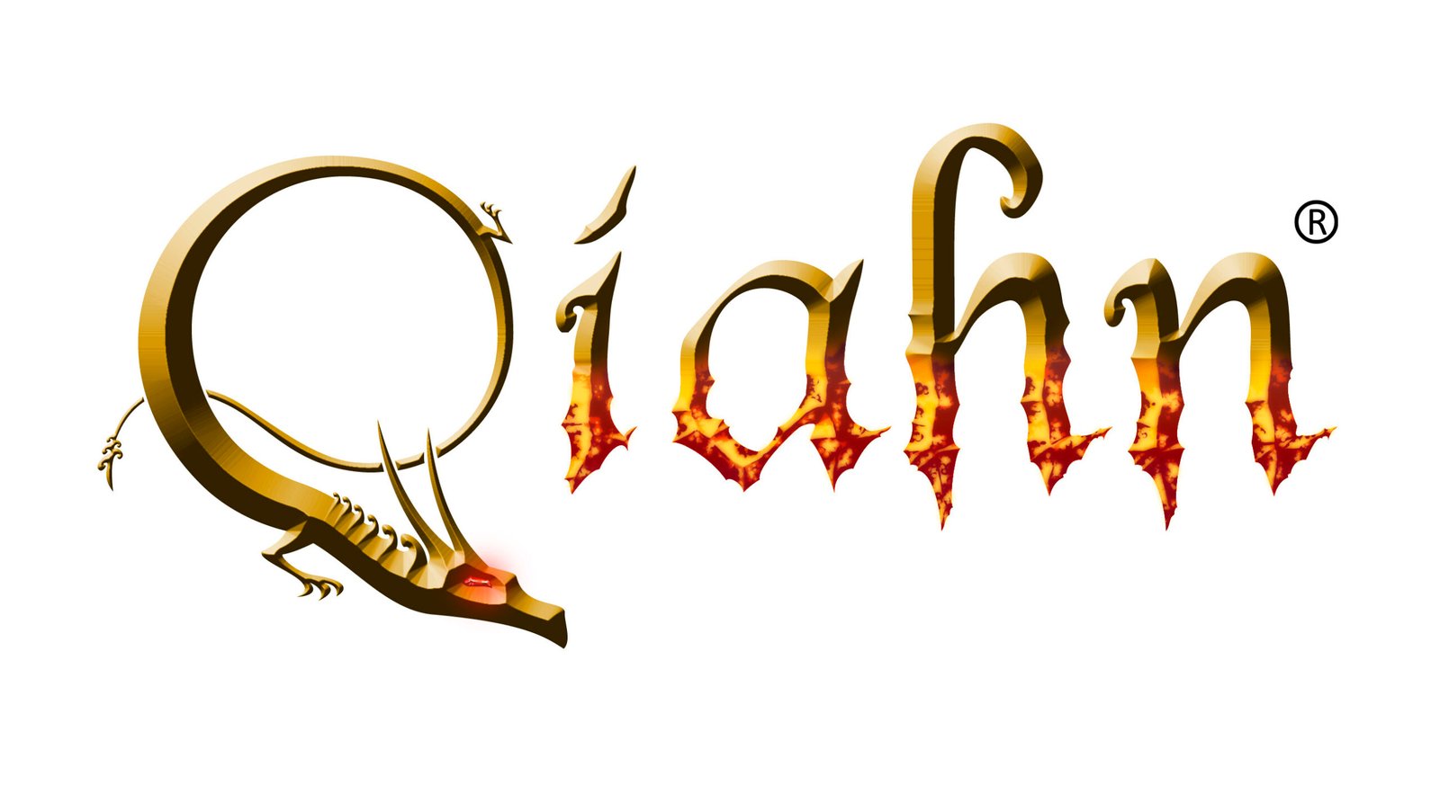 Qíahn marca para fondo blanco